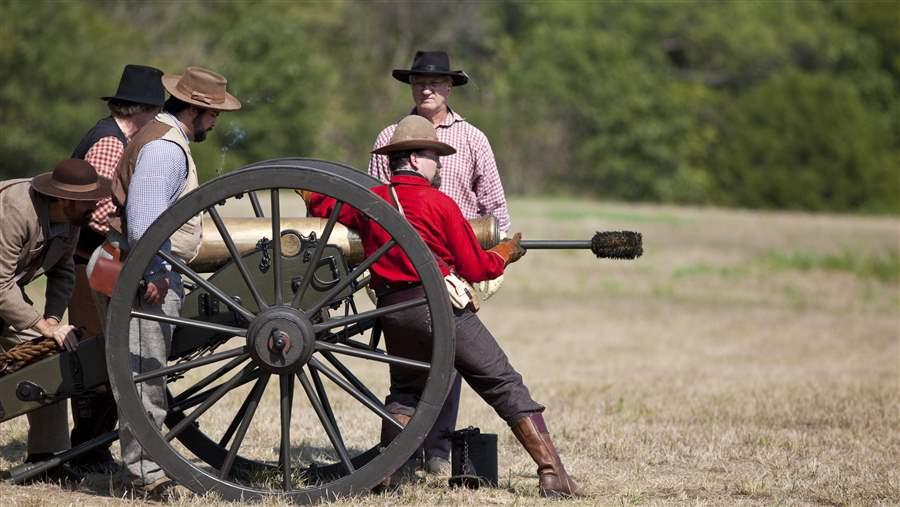 Civil war reenactment